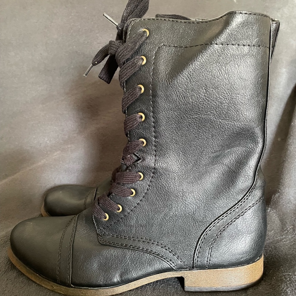 Black Combat boots from Target NEW without tags